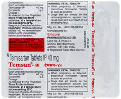 Temsan 40 Tablet 15