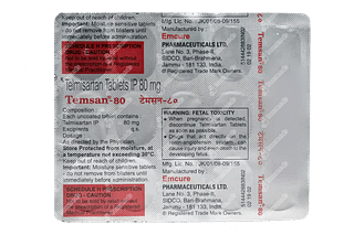 Temsan 80 MG Tablet 15