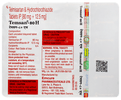 Temsan 80 H Tablet 15 Temsan 80 H Tablet 15