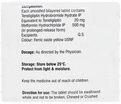 Tenebite M 20/500 Tablet Pr 15