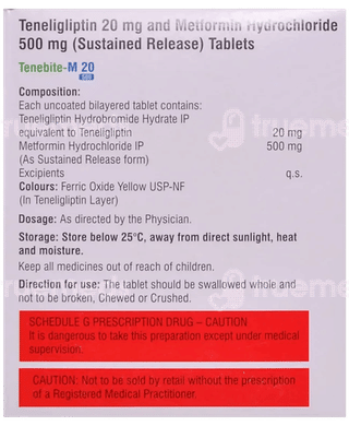 Tenebite M 20/500 Tablet Sr 15