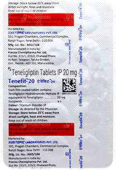 Tenefit 20 Tablet 15 Tenefit 20 Tablet 15