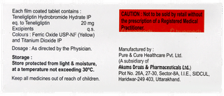 Teneliglip 20 Tablet 10
