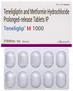 Teneliglip M 1000 Tablet 10 Teneliglip M 1000 Tablet 10