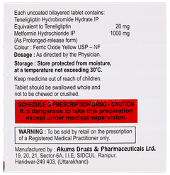 Teneliglip M 1000 Tablet 10 Teneliglip M 1000 Tablet 10