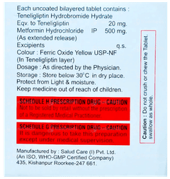 Tenelivio Mf 500 Tablet 10
