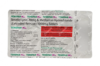 Tenepan M 20/1000 MG Tablet Er 10