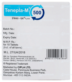 Tenepla M 500 Tablet 10