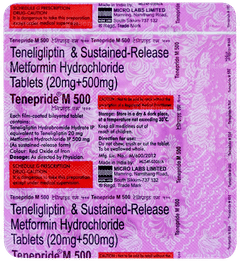 Tenepride M 500 Tablet 15 Tenepride M 500 Tablet 15