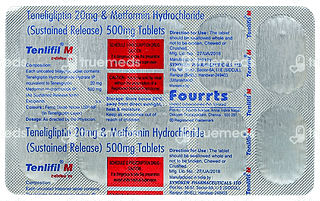 Tenlifil M 20/500 MG Tablet Sr 10