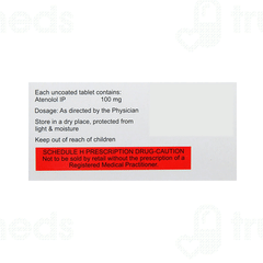 Tenolol 100 Tablet 14 Tenolol 100 Tablet 14