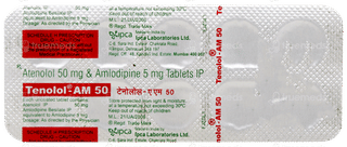 Tenolol Am 50 Tablet 10
