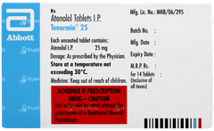 Tenormin 25 Tablet 14 Tenormin 25 Tablet 14