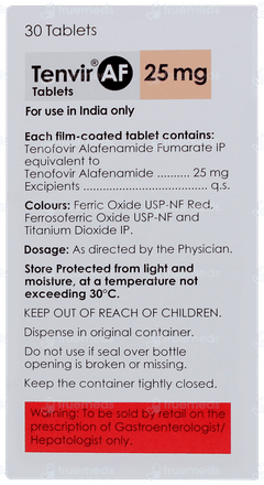 Tenvir Af 25mg Tablet 30 Tenvir Af 25mg Tablet 30
