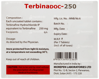 Terbinadoc 250 Tablet 7