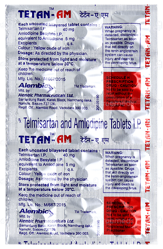 Tetan Am Tablet 15