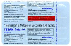 Tetan Beta 50 Tablet 15