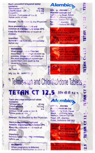 Tetan Ct 12.5 Tablet 15