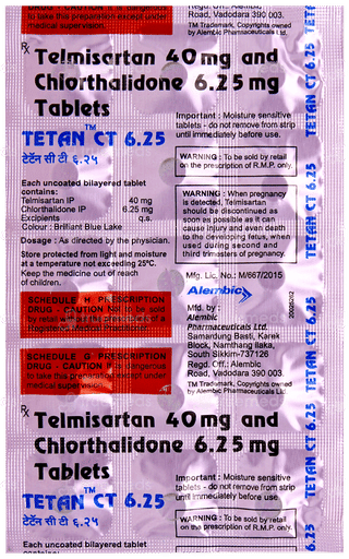 Tetan Ct 6.25 Tablet 15