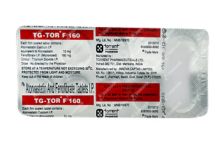 Tg Tor F 10/160 MG Tablet 10