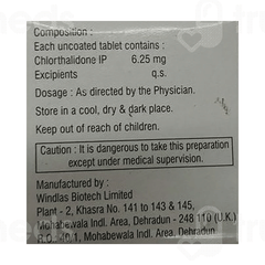 Thaloric 6.25 Tablet 10