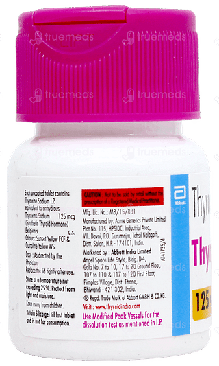 Thyronorm 125mcg Tablet 120