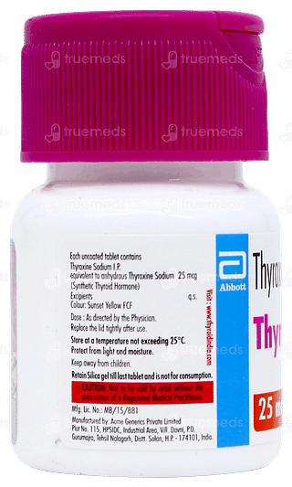 Thyronorm 25mcg Tablet 120