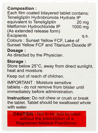 Tiban M 20/1000mg Tablet 15