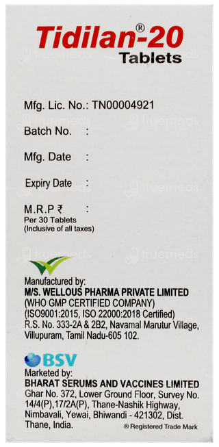 Tidilan 20 Tablet 30