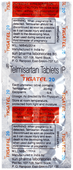 Tigatel 20 Tablet 10 Tigatel 20 Tablet 10