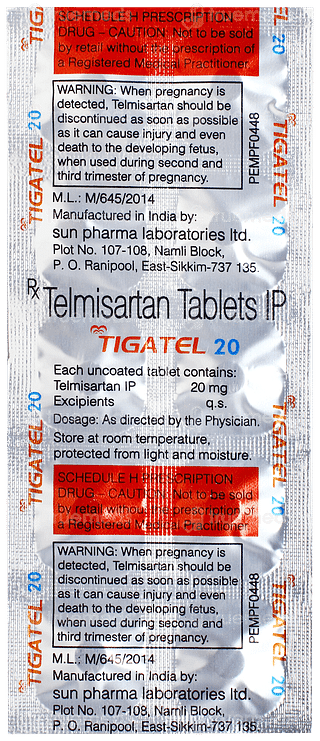 Tigatel 20 Tablet 10