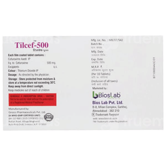 Tilcef 500 Mg Tablet 10 Tilcef 500 Mg Tablet 10