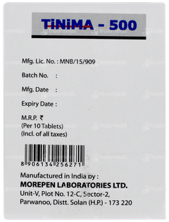 Tinima 500 Tablet 10 Tinima 500 Tablet 10