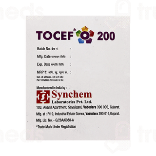 Tocef O 200/200 Mg Tablet 10