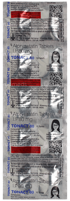 Tonact 80 Tablet 10 Tonact 80 Tablet 10