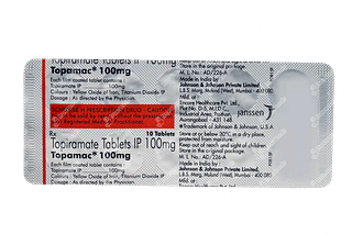 Topamac 100mg Tablet 10