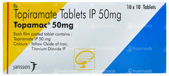 Topamac 50mg Tablet 10 Topamac 50mg Tablet 10