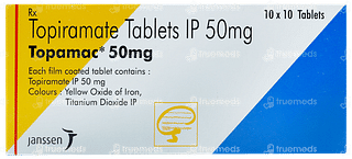 Topamac 50mg Tablet 10