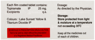 Topamed 25 Tablet 10