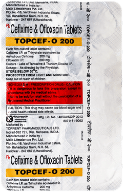 Topcef O 200 Tablet 10
