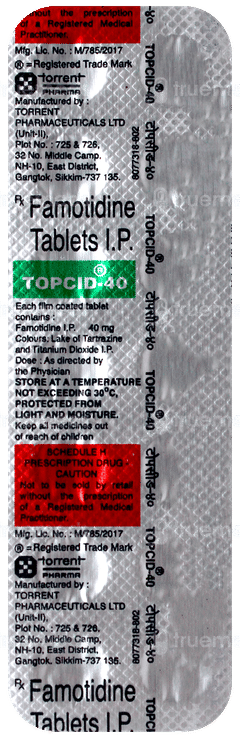 Topcid 40 Tablet 14 Topcid 40 Tablet 14