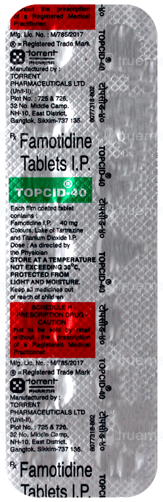 Topcid 40 Tablet 14