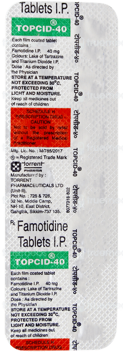 Topcid 40 Tablet 14 Topcid 40 Tablet 14