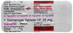Topival 25 Tablet 10