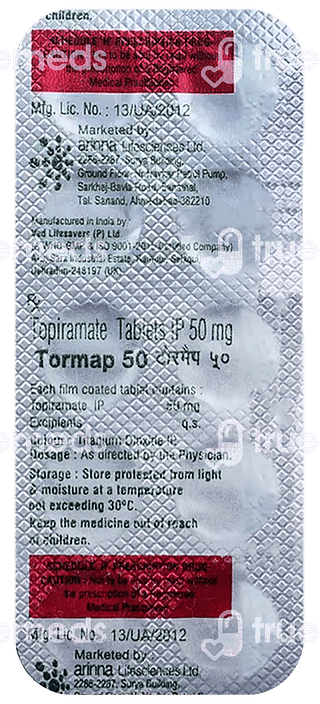 Tormap 50 MG Tablet 10