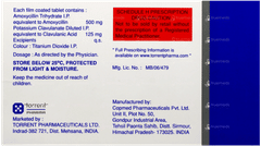 Tormoxin Clav 625 Tablet 10 Tormoxin Clav 625 Tablet 10