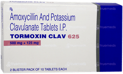 Tormoxin Clav 625 Tablet 10 Tormoxin Clav 625 Tablet 10