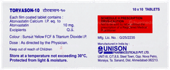 Torvason 10 Tablet 10 Torvason 10 Tablet 10