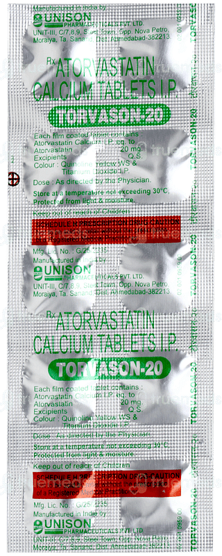 Torvason 20 Tablet 10