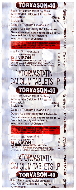 Torvason 40 Tablet 10